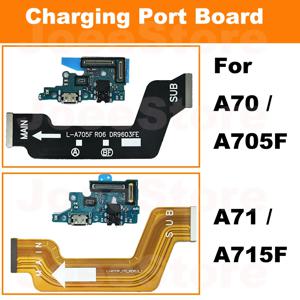 삼성 갤럭시 A70 A71 A705F A715F 용 충전 포트 보드, 고속 충전 마더보드 연결, USB 도크 플렉스 케이블 부품