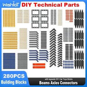 빔 액슬 커넥터 기술 부품 브릭 세트, 레고드 리프트암 브릭 분리기 섀시 프레임 로봇과 호환 가능, 280 개