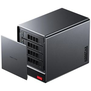 AOOSTAR 미니 PC, 4 베이 Nas, WTR PRO, 인텔 N100 4C/4T, 최대 3.40 GHz, 지지대 2.5/3.5 인치 HDD * 4, NVME SSD * 1