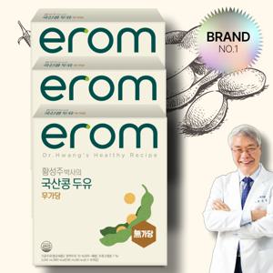 이롬 국산콩 무가당 무설탕 두유 190ml x 16팩, 32팩, 48팩