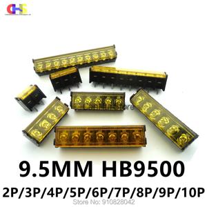 HB9500-2P PCB 나사 터미널 블록 커넥터 HB-9500, 뚜껑 배리어 터미널, 9.5mm 피치, 3P, 4P, 5P, 6P, 7P, 8P, 9P, 10 핀, 300V, 30A, 2 개, 5 개