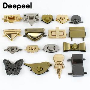 Deepeel 금속 가방 잠금 버클, 컬러 턴 트위스트 잠금, 가방 클로저 지갑 장식 래치 걸쇠, DIY 재봉 하드웨어 액세서리, 4 개