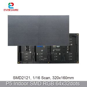 P5 실내 매트릭스 패널 RGB, 320x160 모듈 LED 풀 컬러 디스플레이, SMD2121 조명, 64x32 픽셀, 16 스캔 스크린, 광고, 비디오 월