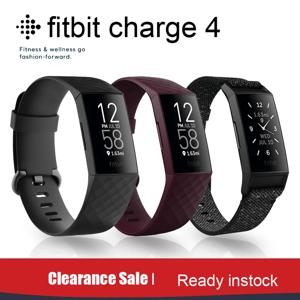 Fitbit 충전기 남녀공용 4 스마트 워치 밴드, 스포츠 시계, 피트니스 시계, 방수, 안드로이드 및 애플 휴대폰, 정품