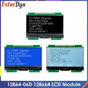 12864 LCD 모듈, COG, 도트 매트릭스 스크린, SPI 인터페이스, lcd12864 12864-06D