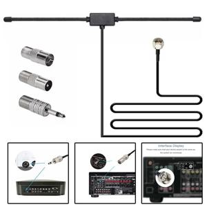 FM 라디오 안테나 FM F 헤드 양 경적 안테나, 자동차 FM TV 라디오 방송국용, 75 ohms F 암 헤드, TV3.5 모노