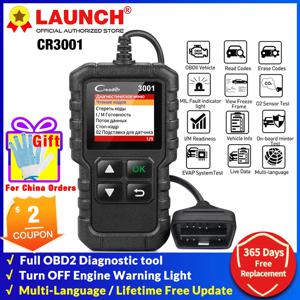 LAUNCH X431 Creader CR3001 OBD2 스캐너, 엔진 오류, 자동차 OBDII OBD 코드 리더, 진단 스캔 도구, 무료 업데이트 PK ELM327