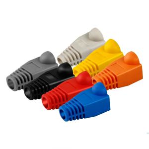 이더넷 네트워크 케이블 커넥터 플러그 어댑터 캡, RJ45 CAT6 CAT5e, RJ45 캡, Cat 5 보호 슬리브, 멀티컬러 50 100 개/로트