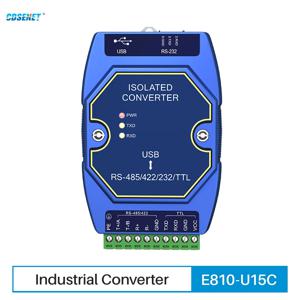 USB-산업용 컨버터, CDSENET E810-U15C, CH340 전원 신호 절연, C타입 3.5V, 5V TTL, RS485, RS422, RS232, TTL