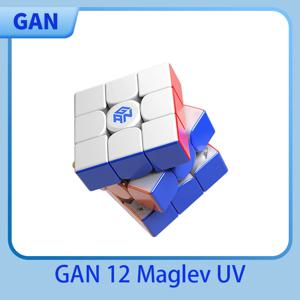 JudyCube GAN 12 자기 부상 UV 3X3 마그네틱 매직 큐브, 3x3x3 전문 피젯 장난감, GAN12 Leap Cubo Magico 퍼즐