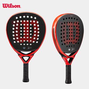 Wilson 전문 테니스 라켓, 탄소 섬유 표면 다이아몬드 모양, Eva 메모리 플렉스 폼 코어, 파델 테니스 라켓