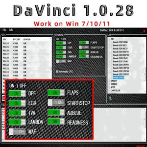 Davinci 소프트웨어, 수리 진단, 무한 사용 활성화, WIN7/10/11pro/Ultimate에서 작동, 1.0.28