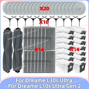 Dreame L10s Ultra Gen 2, Dreame L30s Ultra 호환 청소기 부품 메인 롤러 사이드 브러시 Hepa 필터 걸레 헝겊 먼지 주머니 액세서리