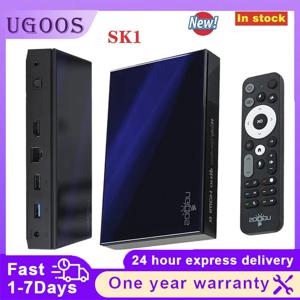 Ugoos Sk1 TV 박스, Amlogic s928xk 안드로이드 11.0 셋톱 TV 박스, 128GB 8GB 와이파이 6 BT5.2 1000M 돌비 와이드바인 L1 DTS 지지대, 2024 신제품