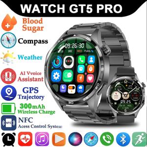 화웨이 GT5 프로 GPS NFC 스마트 워치 남성용, 360*360 AMOLED 화면 심박수 블루투스 통화, IP67 방수, 남자 스마트워치 2024