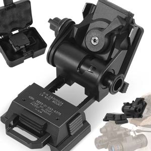 BOOIU 금속 L4G24 NVG 헬멧 마운트 거치대 나이트 비전 스텐트 고글 마운트, 야외 스포츠 전술 헬멧 브래킷, PVS15/18 용