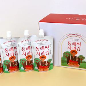 [동해시특산품] 동해씨 사과즙 120ml 5포 - 30포 스파우트 파우치