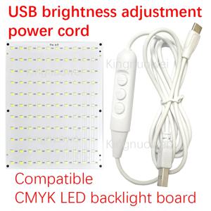 USB-C 밝기 조정 전원 케이블 백라이트 보드, 밤부 CMYK LED 백라이트 보드