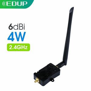 EDUP 와이파이 부스터, 와이파이 전력 증폭기, 2.4GHz, 4W, 와이파이 신호 부스터, 무선 범위 리피터, 와이파이 라우터 액세서리 안테나