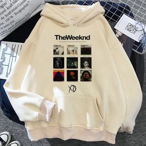 The Weeknd 여성용 빈티지 플리스 후드 스웻셔츠, 일본 풀오버