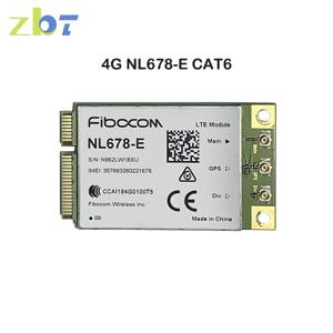 정품 중고 4G 모뎀 CAT6 NL678-E LTE 미니 PCIe 3G 4G Fibocom 모듈 지지대 Openwrt 와이파이 라우터용, RU 유럽 아시아 작동