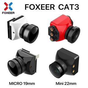 Foxeer Cat 3 마이크로 미니 FPV 카메라, 저지연 저소음, 1200TVL 0.00001Lux FPV 야간 카메라, 2.1mm PAL/NTSC, RC 자동차 드론용