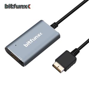 Bitfunx PS2 to HDMI 컨버터, PS2 PS1 플레이스테이션 1/2 게임 콘솔, RGB to YPbPr 스위치 포함