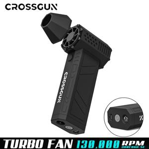 CROSSGUN 미니 제트 터보 킹콩 제트팬 강력한 선풍기 휴대용 핸드헬드, LED 조명 먼지 제거, 자동차 테이블 컴퓨터용 신형 미니 터보 폭력 팬 허리케인 폭풍 X3 Pro 130000rpm