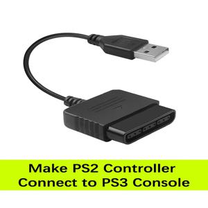 PS2 컨트롤러용 컨트롤러 어댑터, PS3 콘솔에 연결, PS2 게임 패드-PC 게임 플레이어 컨버터 케이블, 드라이버 없음