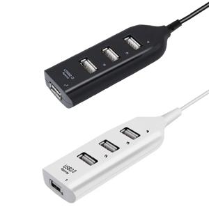 고속 USB 허브 4 포트 USB 2.0 케이블 미니 USB 분배기 허브 사용 전원 어댑터 PC 노트북 노트북 용 다중 소켓