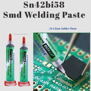 Sn42bi58 Smd 용접 페이스트, 수리 솔더 페이스트, 무연 주사기, 클린 솔더 페이스트 없음, 저온 수리 용접 페이스트, 신제품