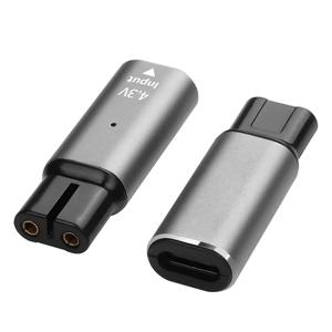 필립스 면도기 전기 헤어 클리퍼용 전원 어댑터 컨버터, USB C 타입 PD to DC 4.3V, 5V, 고속 충전 커넥터