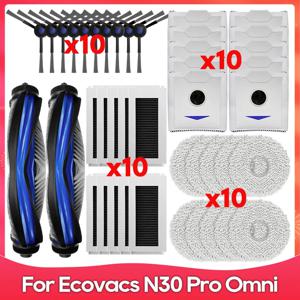 Ecovacs Debot N30 Omni / N30 Pro Omni 호환 교체 부품 액세서리 메인 사이드 브러시 헤파 필터 걸레 먼지 봉투