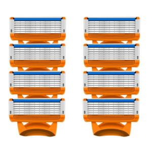 남성용 수동 면도기, 스테인레스 스틸 면도날, 퓨전 5 용 세트, 5 층 면도날