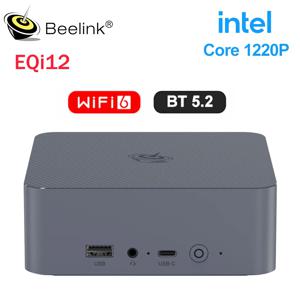 Beelink EQi12 DDR5 인텔 코어 i3 프로세서, 1220P 24G RAM 500G SSD, WiFi6 4K HD 데스크탑 컴퓨터, VS SEi12 12450H SER5 Pro 5800H