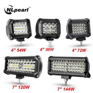 NLpear 자동차 LED 라이트 바/작업등 오프로드 스팟 플러드 콤보 LED 바, 트럭 자동차 SUV 4x4 보트 ATV Barra LED 12V 24V 헤드라이트