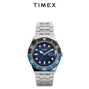 TIMEX 남성용 자동 브랜드 시계, 럭셔리 레저 다기능 시계, 달력 스틸 스트립 손목시계