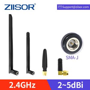 ZIISOR DTU 모듈 리피터 에어리얼 라우터 안테나, 와이파이 2, 4 GHz 옴니 모뎀 안테나, SMA 수, 2.4GHz, 2 개