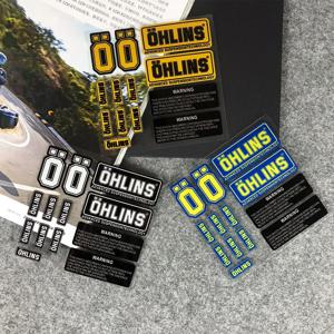 OHLINS 오토바이 서스펜션 충격 데칼 장식 반사 스티커, 레이싱 자전거 수정 방수 스티커, NO.L093