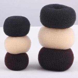 우아한 헤어 번 도넛 폼 스폰지, 쉬운 빅 링, 헤어 스타일링 도구, 소녀용 헤어 액세서리, 3 가지 색상 패션