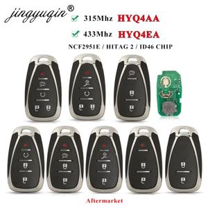 Jingyuqin-차량용 원격 키 315/433MHz, HYQ4AA HYQ4EA, 쉐보레 카마로 볼트 블레이저 트래버스 카마로 크루즈 말리부 소닉 이퀴녹스 스파크