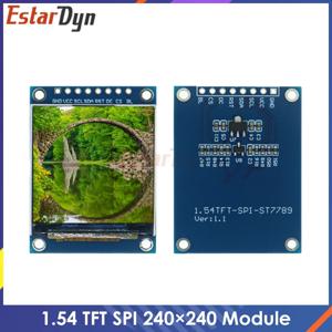 풀 컬러 TFT 디스플레이 모듈, HD IPS LCD LED 스크린, 아두이노용 SPI 인터페이스, ST7789, 1.54 인치, 1.54 인치, 240x240