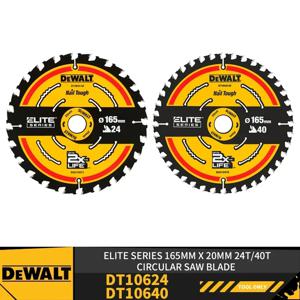 DEWALT 원형 톱날 엘리트 시리즈, 전동 공구 액세서리, DT10624, DT10640, 165mm, 20mm, 24T, 40T