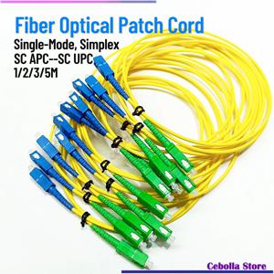 SC/UPC-SC/APC 패치 코드, 단일 모드 광학 케이블, SM 심플렉스 광섬유 점퍼 FTTH, 3.0mm, 로트당 10 개