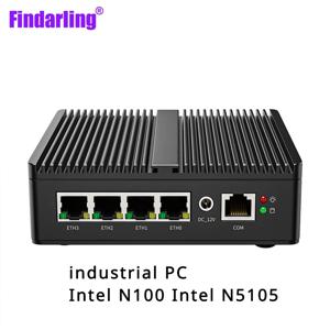 팬리스 미니 PC 인텔 N100 소프트 라우터, 4xIntel i226V 2.5G LAN DDR5 NVME SSD pfSense 방화벽 기기 ESXI AES-NI