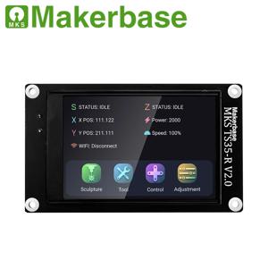 Makerbase MKS TS35-R V2.0 3.5 터치 스크린 스마트 디스플레이, MKS DLC32 오프라인 제어 데스크탑 레이저 조각기 호환