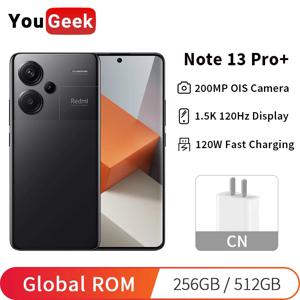 글로벌롬 샤오미 Redmi Note 13 Pro Plus 200MP OIS 카메라 1.5K 120Hz 디스플레이 120W 고속충전 치수 7200-Ultra 스마트폰입니다