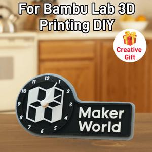 Bambu Lab 3D 프린터용 DIY 크리에이티브 모델 시계 부품 키트, 3D 프린팅 액세서리, DIY 크리에이티브 선물