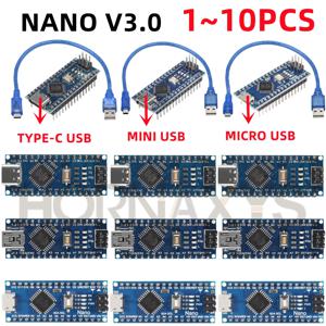 아두이노 나노 V 3.0 Atmega328 컨트롤러 호환 보드 모듈 PCB 개발 보드, 미니, TYPE-C, 마이크로 USB 나노, 프로모션