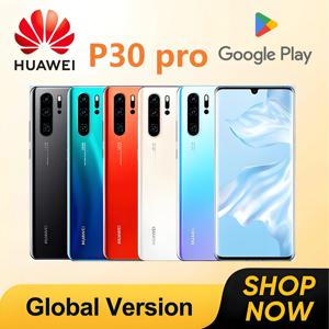 HUAWEI-P30 프로 글로벌 스마트폰, 안드로이드, 6.47 인치, 512GB ROM,40MP + 32MP, 듀얼 SIM, 구글 플레이 스토어 휴대폰